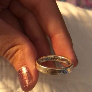 Authentic Tiffany & Co Band Ring *TIFFANY 1837*
